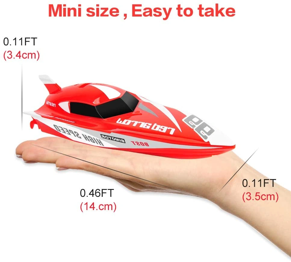 GizmoVine Mini RC Boat Blast Fun Fast Racing Water Toy Gift Blue